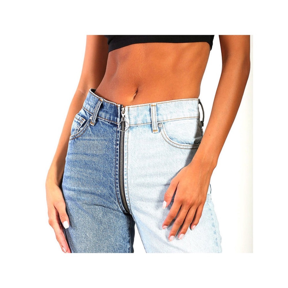 NWT Revive denim Yin Yang crops/Tokyo wash